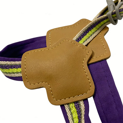 Adjustable Dog Harness & Leash Set – Step-In Puppy Harness with Secure Buckle for Medium Dogs