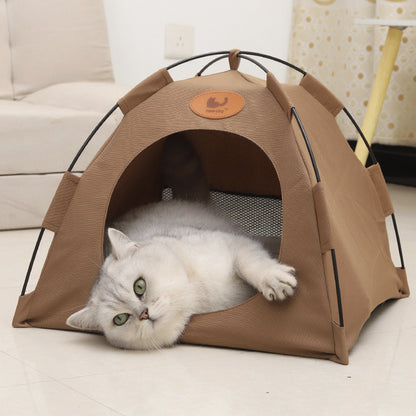 Cat & Small Dog Pet Tent – Cosy Soft Bed, Indoor Playhouse & Sleeping House