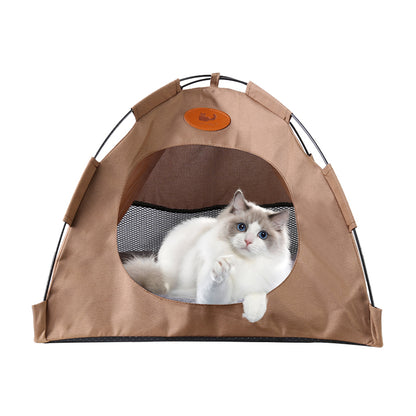 Cat & Small Dog Pet Tent – Cosy Soft Bed, Indoor Playhouse & Sleeping House