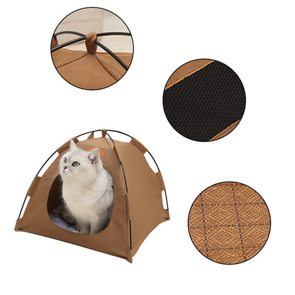 Cat & Small Dog Pet Tent – Cosy Soft Bed, Indoor Playhouse & Sleeping House