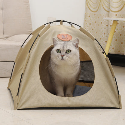 Cat & Small Dog Pet Tent – Cosy Soft Bed, Indoor Playhouse & Sleeping House
