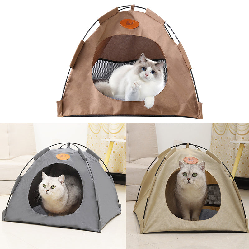 Cat & Small Dog Pet Tent – Cosy Soft Bed, Indoor Playhouse & Sleeping House