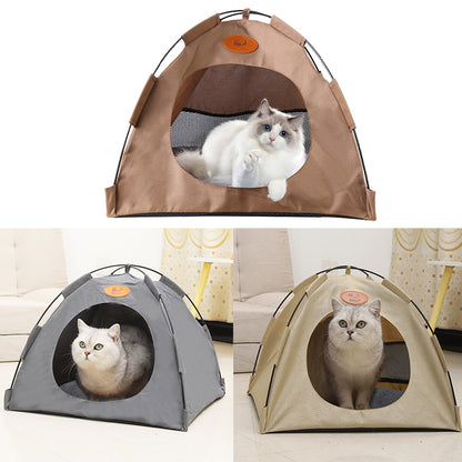 Cat & Small Dog Pet Tent – Cosy Soft Bed, Indoor Playhouse & Sleeping House