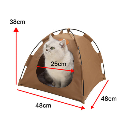Cat & Small Dog Pet Tent – Cosy Soft Bed, Indoor Playhouse & Sleeping House