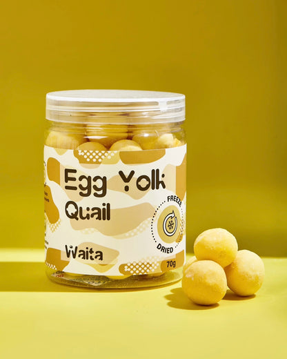 Freeze-Dried Quail Egg Yolk Pet Treats – 70g Natural Treats for Cats & Dogs