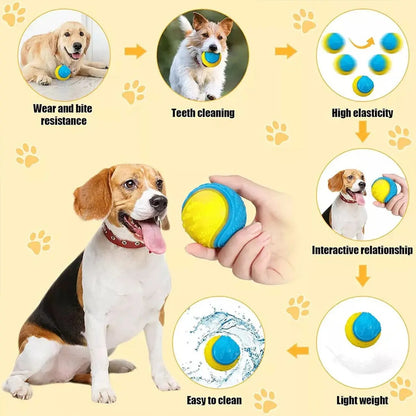 8 Pack Squeaky Dog Toys – Interactive Chew & Fetch Balls for Puppies & Dogs